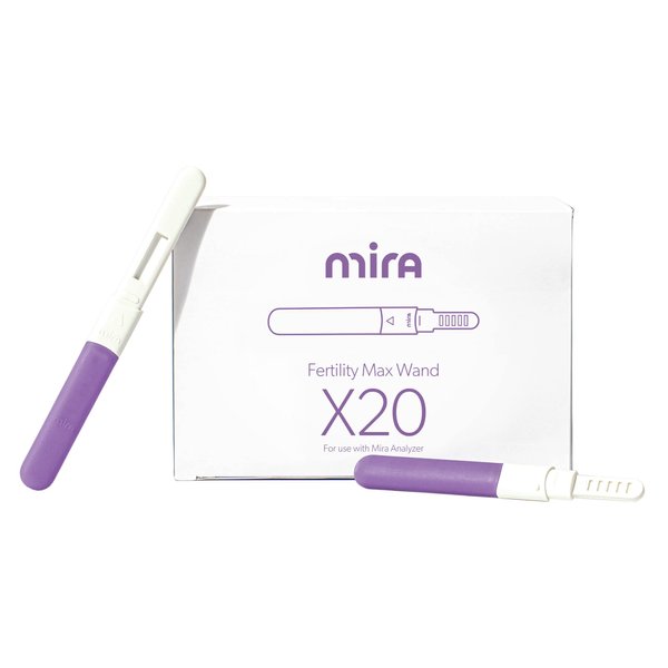 Mira Fertility MAX Wands, Ovulation Test Strips for Women, Predict & Confirm Ovulation at Home, Track PdG, LH and E3G, Use with The Digital Mira Fertility Monitor Kit + App, 20 Tests