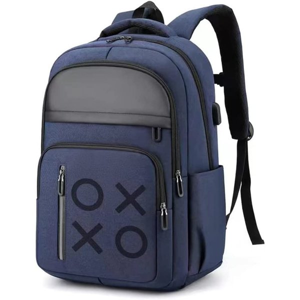 YB-OSANA Gaming Console Backpack Travel Carrying Case with USB Port Multiple Pockets for PS5/Controllers/Gaming Accessories (Blue)