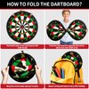 TEMI Giant Dart Board Game for Kids & Adults, 29in Dartboard with 20pcs Sticky Darts for Boys Girls 3 4 5 6 7 8 Years, Perfect for Indoor and Outdoor Gamd Party