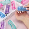 12 Pcs Handle Grip Nail Brush, Fingernail Brush Cleaner Hand Scrub Cleaning Brushes for Toes, Nails, Men and Women（4 Colors）