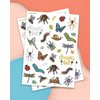 xo, Fetti Bug Temporary Tattoos - 48 Glitter Styles | Buggin' Out Insect Birthday Party Supplies, Bees, Spiders, Beetles, Butterflies, Arts and Crafts