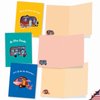The Best Card Company - 10 Blank Note Cards Boxed (4 x 5.12 Inch) - All Occasion Notecards, Vehicles and Cars - Happy Campers AM6413OCB-B1x10