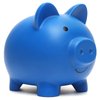 Cute Piggy Bank, Coin Bank for Boys and Girls, Children's Plastic Shatterproof Money Bank，Children's Toy Gift Savings Jar (Dark Blue)