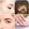 Isslly 4 Sheets Rhinestone Stickers, Colorful Face Gems Stick on, Face Jewels Stick on Eyes, Face, Hair, Nails, Body, Phone Case and More