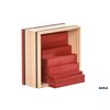 KAPLA 40 Squares Red - Wooden Construction Set - 40 Red Colored Building Planks - for Ages 3+