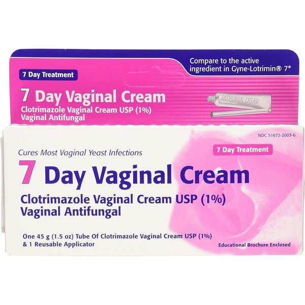 Taro Clotrimazole 7 Vaginal Cream 45 g, 1.58 Ounce (Pack of 3)