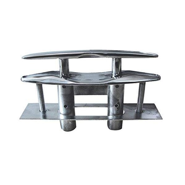 MarineNow Flush Mount Pop-Up Pull-Up Marine Cleat 316 Stainless Steel (5", 02-Pack)