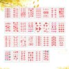 Lurrose Temporary Forehead Tattoo Stickers Chinese Style Decorative Stickers 30 Sheets