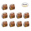 Hammont Paper Treat Boxes - (10 Pack) - Party Favors Treat Container Cookie Boxes Cute Designs Perfect for Parties and Celebrations 6.25" x 3.75" x 3.5" (Honeybees)