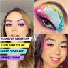 Bowitzki 50g Pastel Color Split Cake Water Activated eyeliner UV Glow Graphic eye liner Hydra Liner Rainbow Face Body Paint Makeup