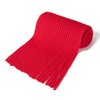 BEARUN Kids Knit Scarf Winter Fashion Solid Color Toddler Baby Scarves Neck Warmer Tassel Scarf for Boys Girls Red