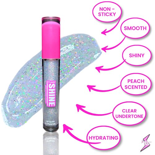 Shop Stunner Shades | Stunn Shine, Glittery Holographic Lip Gloss For A Sparkly Finish, Infused With Coconut Oil, Vegan & Cruelty-free, (Glittery Clear, 0.15 Fl Oz)