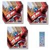 Transformers Birthday Party Supplies Bundle Pack includes 48 Lunch Napkins