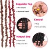 Beverlee Butterfly Short Bob Faux Locs Crochet Braids Pre-twisted Soft Locs Hair for Women #1B