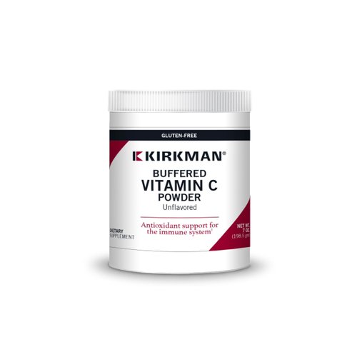 Kirkman - Buffered Vitamin C Powder - 7 oz - Potent Antioxidant - Supports Immune Health - Hypoallergenic