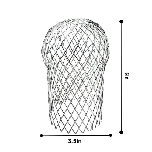 Sankoly 4 Pack Downspouts Gutter Guard Aluminum Filter Strainer Expandable Gutter Downspout Guards Gutter Downspout Protectors for Preventing Blockage from Leaves, Debris