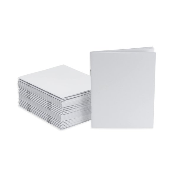 Hygloss Products White Blank Books – Great Books for Journaling, Sketching, Writing & More – Fun for Arts & Crafts - Pocket-size - 4.25 x 5.5 Inches - 20 Pack (77643)