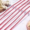 PH PandaHall 19.6 Yard Red Silk Rope 3-Ply Christmas Cording 5mm Twisted Cord Rope Twisted Cord Trim Braided Twisted Rope for Christmas Valentine Party Gift Bag Curtain Costume Decor DIY Crafts
