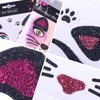 Glitter Cat Face Stickers Set-2Pcs Cute Cat Eye Body Face Tattoo Stickers for Kids Adult Party Makeup Self Adhesive Fake Tattoo Sticker Birthday Cospay Festival Party Supplies (cat)
