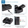 BM Premium 2 Pack of EN-EL15B Batteries and Dual Battery Charger for Nikon Z6, Z7, D780, D850, D7500, 1 V1, D500, D600, D610, D750, D800, D800E, D810, D810A, D7000, D7100, D7200 Digital Cameras