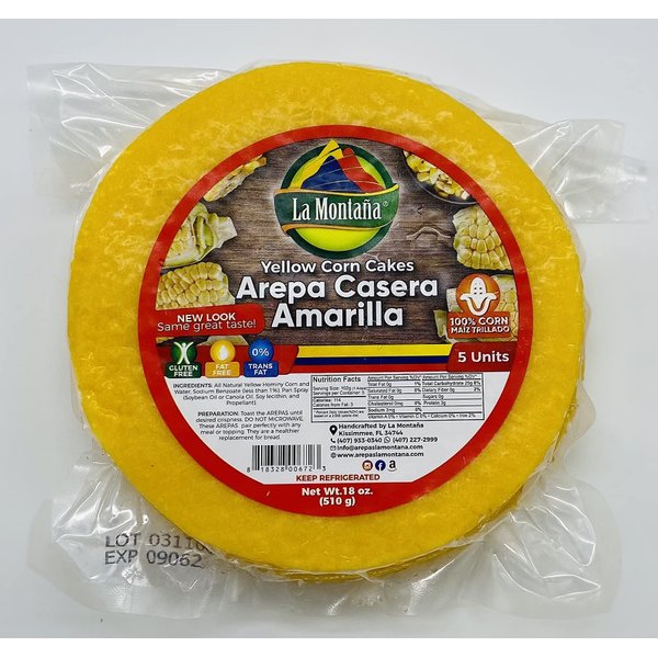Arepas Colombianas (Arepa Amarilla/Yellow Corn Arepa)