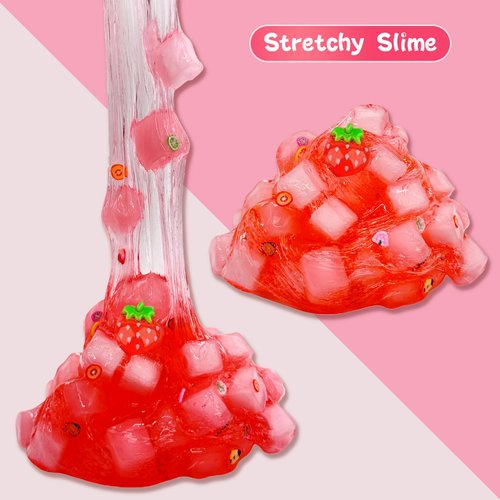 8pack Jelly Cube Slime,Party Favors for Kids, Non Sticky,Wet,Soft Sludge Toy Mini Slime Bulk for Boys Girl