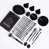 MAANGE Makeup Brushes 29 Pcs Makeup Kit, Premium Synthetic Foundation Powder Concealers Eye shadows Blush Brush Make up Brushes Set (Black, 29 Piece Set)