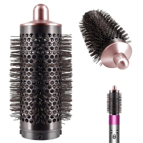 Round Volumizing Brush for Dyson Airwrap Styler HS01 HS05 Limp Flat Hair Volumizer Attachment Tool, Rose Gold
