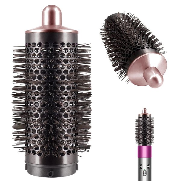 Round Volumizing Brush for Dyson Airwrap Styler HS01 HS05 Limp Flat Hair Volumizer Attachment Tool, Rose Gold