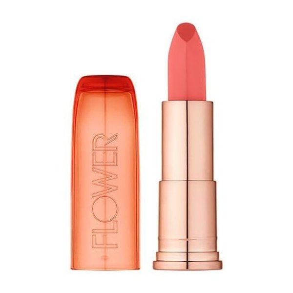 FLOWER Beauty Petal Pout Moisturizing Lipstick | Vitamin , Porcelain Flower Extract, and Natural Botanicals Infused | High Performance Buildable Color with Vitamin E | Vanilla Scent – Tiger Lily (Pack of 1)