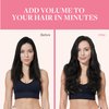 GOO GOO Clip in Hair Extensions Real Human Hair, 16inch 150g 9Pcs, 1B Natural black, Remy Human Hair Extensions Clip ins for Women, Natural Human Hair