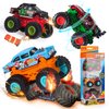 Oriate Monster Truck Toys Cars for Kids Boys Girls, Cool Stuff Diecast Toy Pull Back Monster Trucks Toys, Battery Free Stunt Trucks Toy for Kids，Birthday Gifts Party Favors, Kids Prize Box, 3 Pack