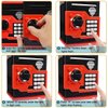 TOPBRY Piggy Bank for Kids,Electronic Password Piggy Bank Kids Safe Bank Mini ATM Piggy Bank Toy for 3-14 Year Old Boys and Girls (Black red)