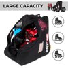 Roller Skate Bag with Adjustable Shoulder Strap for Kids And Adults to Hold Inline Skates Roller Skates Knee pads Helmets Black