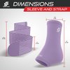 Sleeve Stars Ankle Support for Ligament Damage & Sprained Ankle, Plantar Fasciitis Support & Achilles Tendonitis Pain Relief, Ankle Brace for Women & Men (Single/Light Purple)