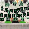 50th Birthday Party Decorations, Green and Black Happy 50th Birthday Decorations Hanging Swirls Banner Honeycomb Centerpieces for Men Women Happy 50 Years Old Bday Party