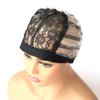 BTWTRY Lace Wig Cap for Making Wig with Elastic Band Around Wig Cap for Women Girls Medium Size Mesh Lace Wig Cap for DIY Wig (1 Pc, 0057)