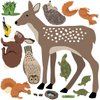 Woodland Animal Wall Decals, Eco-Friendly Peel and Stick Removable and Repositionable Fabric Wall Stickers