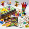 72 Pieces Mexican Party Favors Coloring Books with Crayons Set,Fiesta Party Pinatas Goodie Bag Fillers, Cinco de Mayo Party Supplies Craft DIY Kit Face Stickers Tattoo for Taco Party Day of the Dead