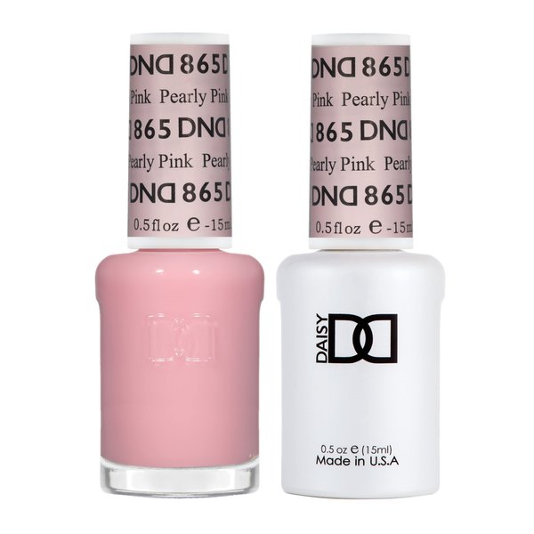 DND Gel Polish Set - 1 each of Gel Polish and Nail Polish, 865 Pearly Pink, 0.5 Fl Oz