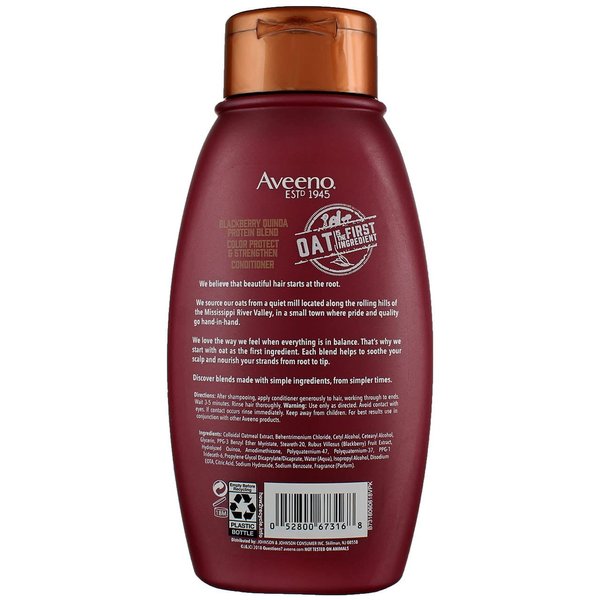 Aveeno Conditioner Blackberry Quinoa Protein Blend 12 Ounce (354ml) (2 Pack)