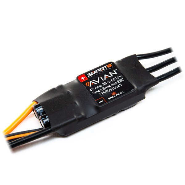 Spektrum Avian 45 Amp Brushless Smart ESC, 3S-6S, SPMXAE1045, White