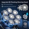 Head Shavers for Bald Men, 7D Magnetic Floating Head Shaver with 3 Modes, IPX7 Waterproof Electric Razor Grooming Kit, USB Rechargeable