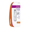Sally Hansen Treat Your Toes Toenail Clippers, White, Stainless Steel, Wide Blade, Professional Nail Clippers