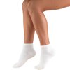 Truform Medical Compression Socks for Men and Women; 8-15 mmHg Ankle Length Low Cut, White, X-Small