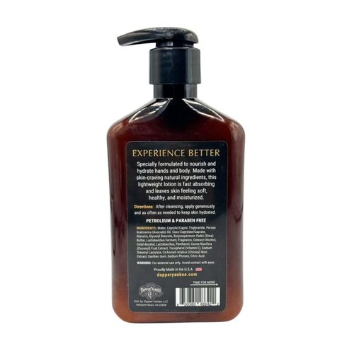 Dapper Yankee Natural Hand & Body Lotion for Men - Root Beer Barrel Scent, Moisturizing, Non-Greasy, Fast Absorbing