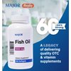Major Omega-3 Fish Oil - Fish Oil Supplement 1000mg - 100 Softgels - Pack of 3