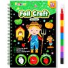 FUNNYB&G Foil Craft Activity for Kids: Foil Art Farm DIY Toy Kit, No Mess Creative Travel Supply Set, Idea Birthday Christmas Valentine Gift for Girl Boy Children 4 5 6 7 8 9 Year Old