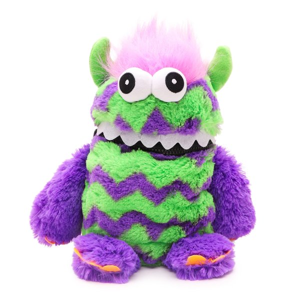 Toyland® 9" (23cm) Purple & Green Colour Worry Monster Plush Soft Toy - Loves Eating Your Worries