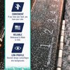 Quik Measure Pro Fish Rulers - 36" Boat Ruler Fish Measuring Sticker - Transparent Waterproof Decal Tape Measure - Made in USA - Clear Discreet Adhesive for Boat, Kayak, Net, Gaff, Table - 36 in